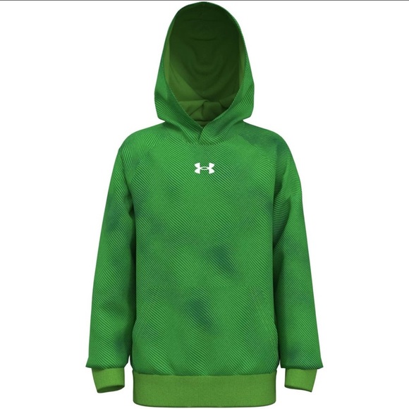 UNDER ARMOUR - BOYS RIVAL FLEECE PRINTED HD HOODIE Youth Large - Picture 1 of 9